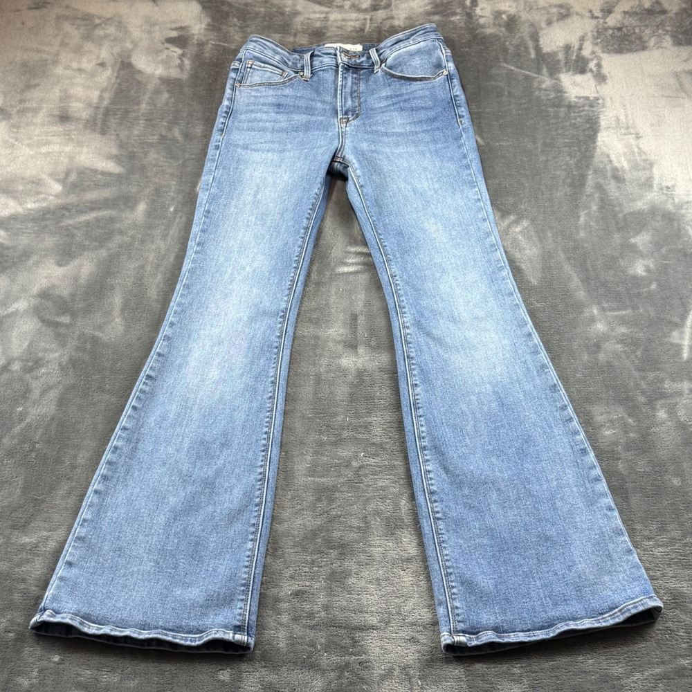 Risen Jeans Womens Size 5/27 Medium Wash Flare Denim RDP5404CH High Rise Stretch